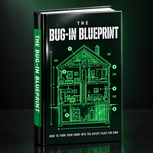 The Bug-In Blueprint hardcover book, front cover and green spine